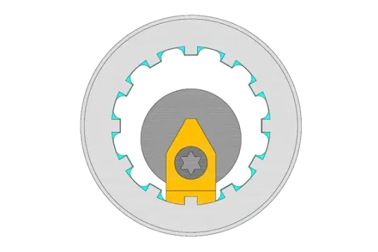 Precision carbide F10 slotting insert