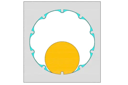 Precision carbide A10 slotting insert