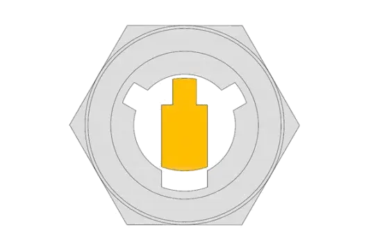 Precision carbide twin-tooth A10 slotting insert