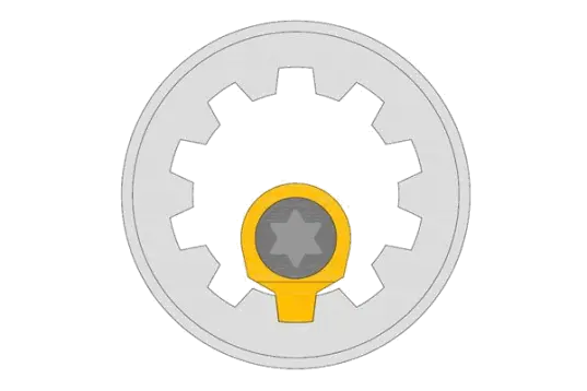 Precision carbide D16 slotting insert