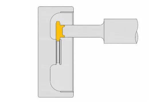 Precision carbide P10 oil seal groove milling insert