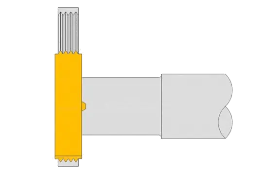 Precision carbide V22 grip ring groove milling insert