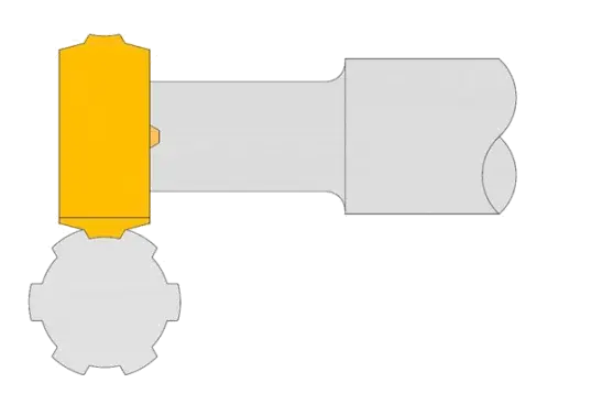 Precision carbide V22 spline milling insert 