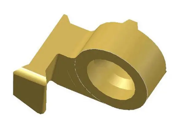 Precision carbide D18 dovetail face grooving insert