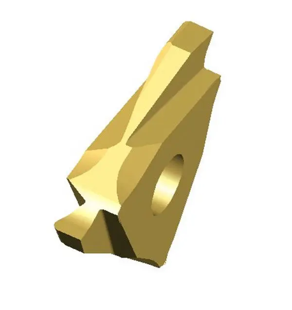 Precision carbide 3-edged dovetail grooving insert